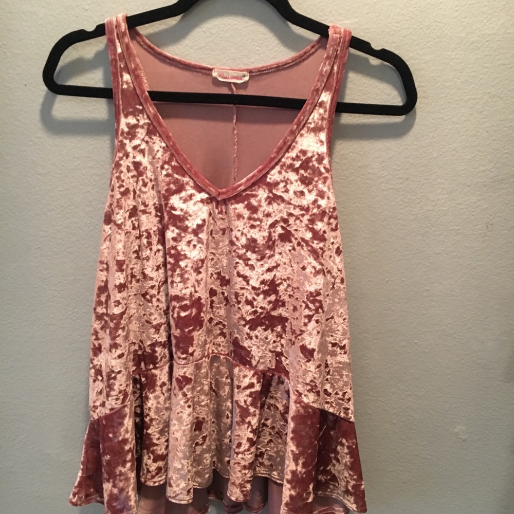Velvet tank top